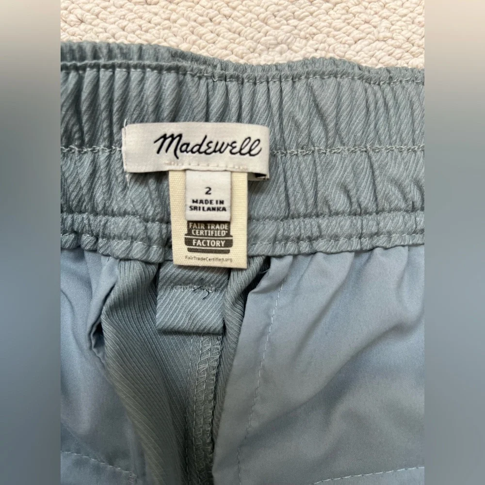 🆕Madewell Women’s The Neale Straight-Leg Pant in Drapeweave Overcast(Blue)Size 2 - Picture 12 of 16